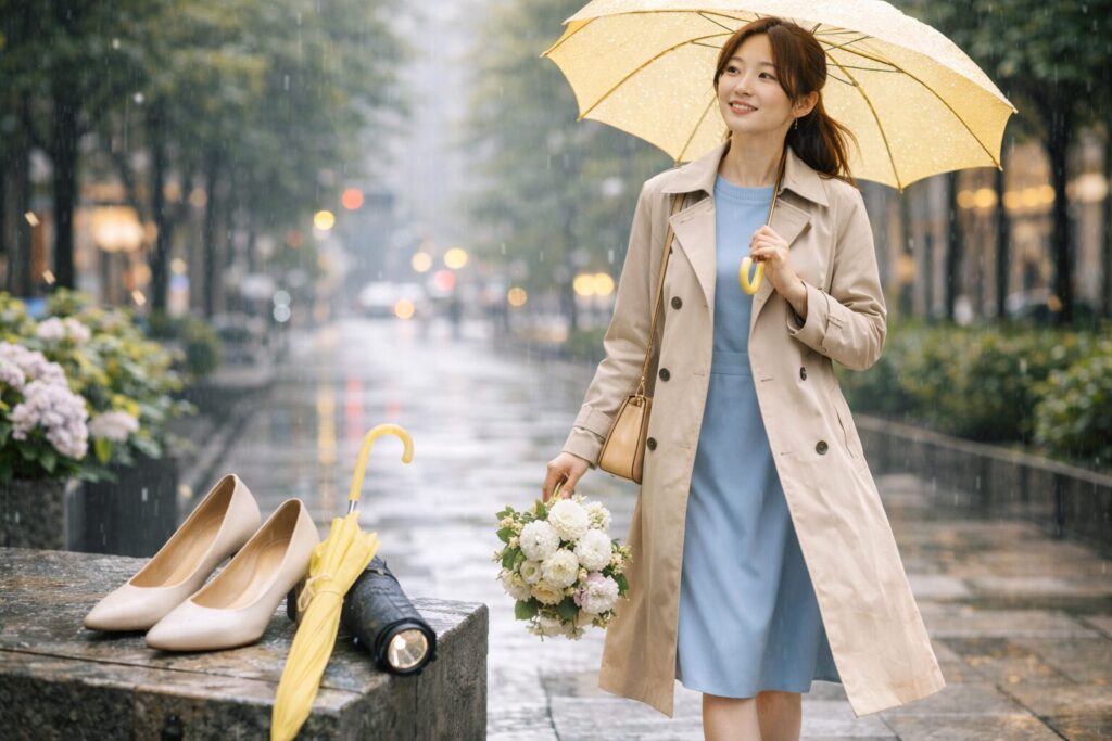 レディース向け梅雨コーデ