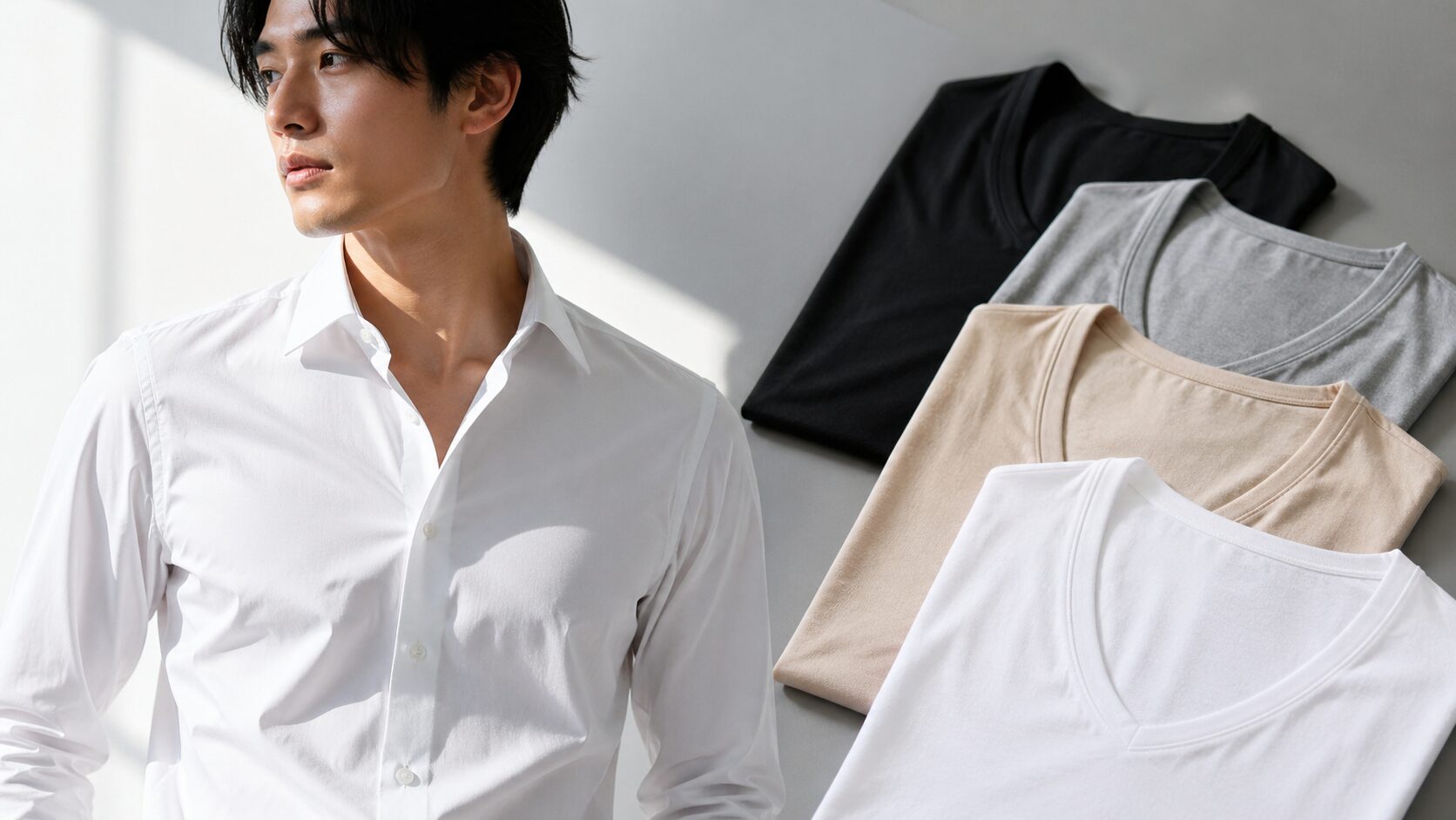 ワイシャツのインナー黒はNG？マナーと透けない色を解説