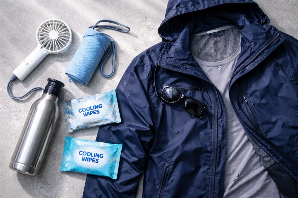 夏のカッパを快適にする