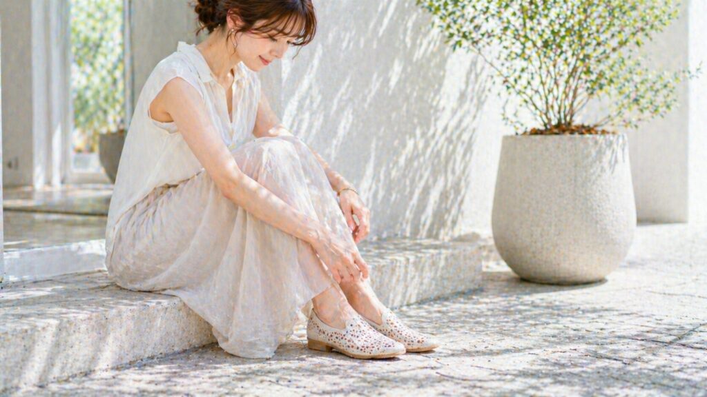 夏の涼しいレディース靴