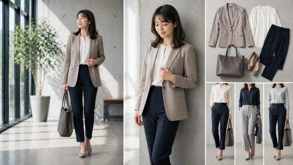 女性のパンツスタイルの基本