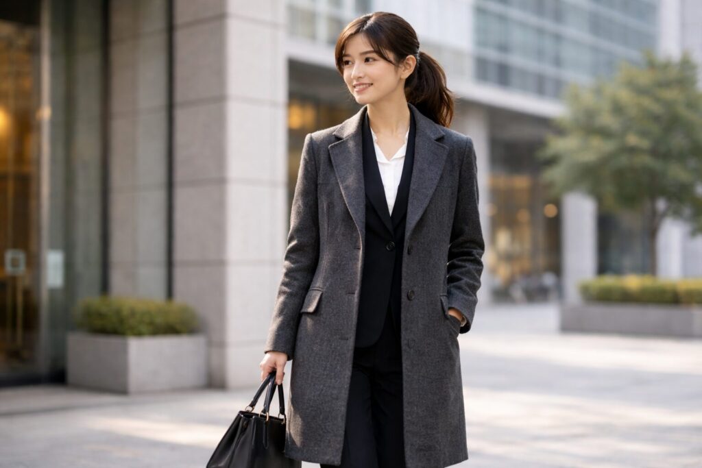 就活向けチェスターコート