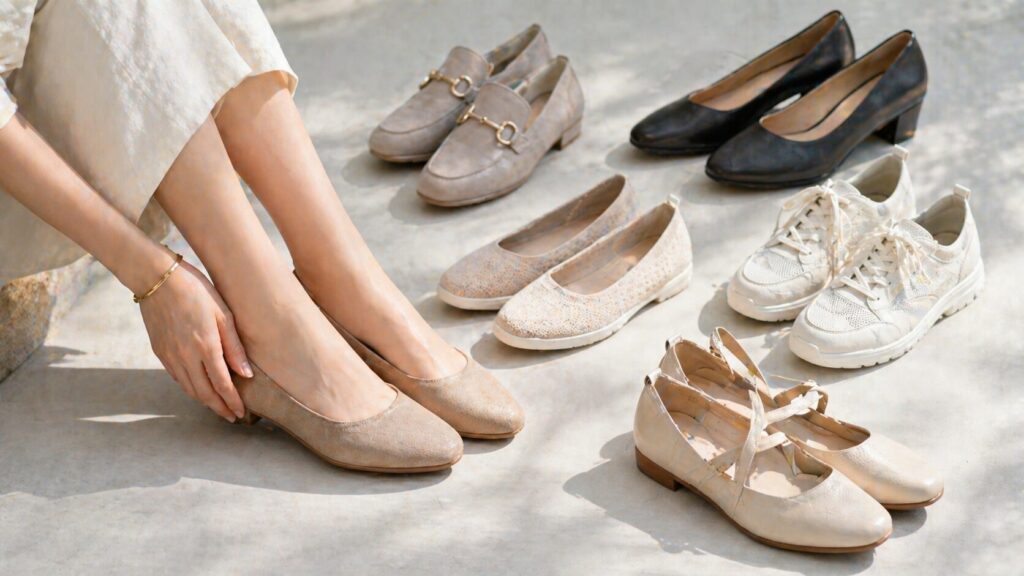幅広甲高レディース靴の選び方