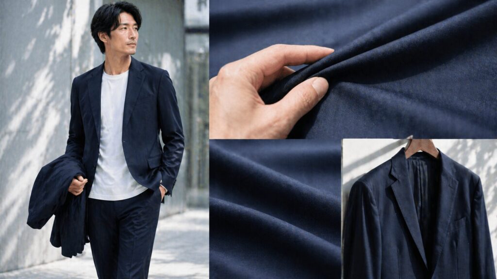 接触冷感と防シワ性能