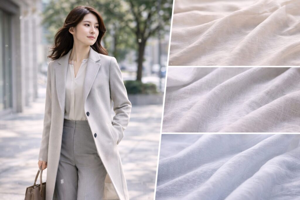 春も使える軽やか素材