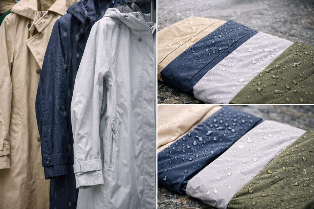梅雨アウターの色と素材選び