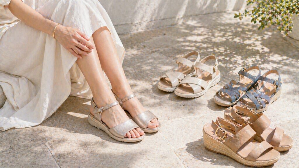 歩きやすいレディースサンダル