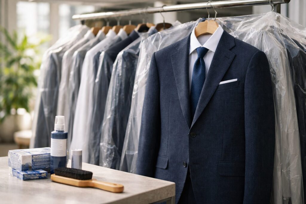 秋冬スーツのクリーニング時期
