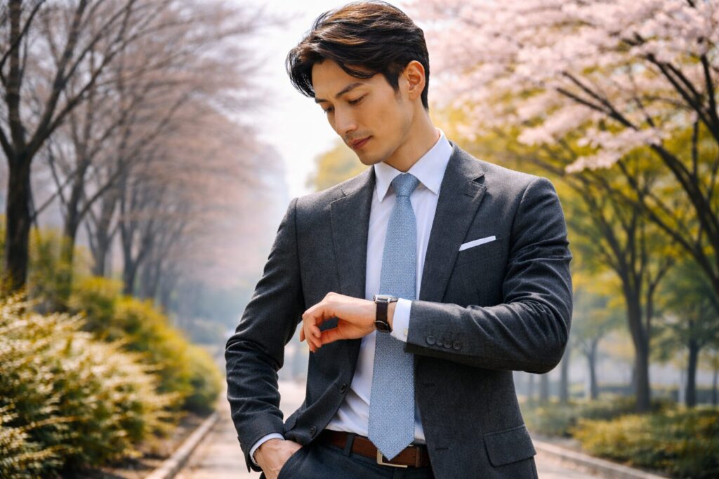 秋冬スーツはいつまで着られるか