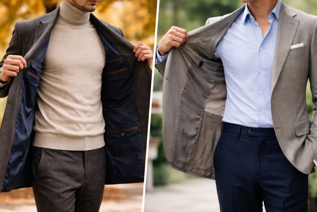 裏地で見る総裏と背抜き