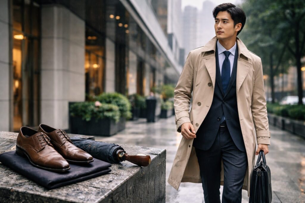 通勤向け梅雨コートの条件