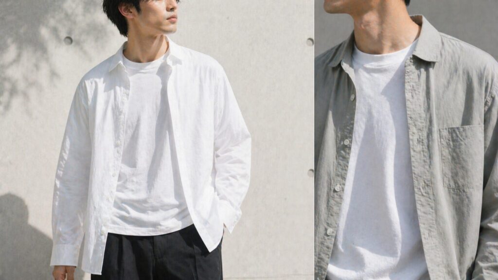 重ね着で透けを防ぐ