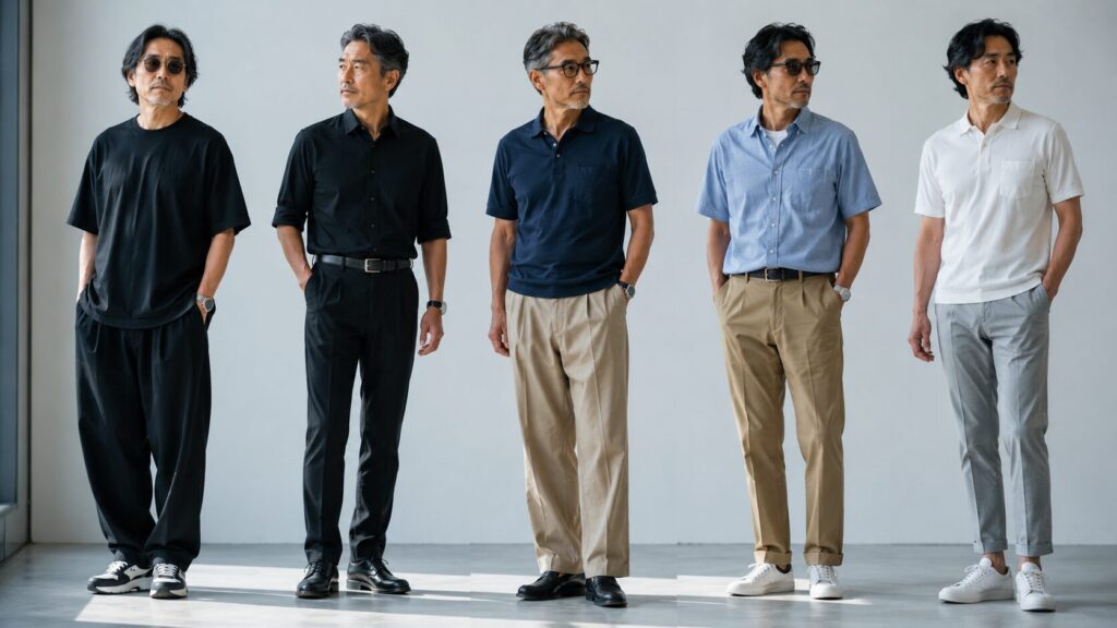 50代クールビズで痛い服装