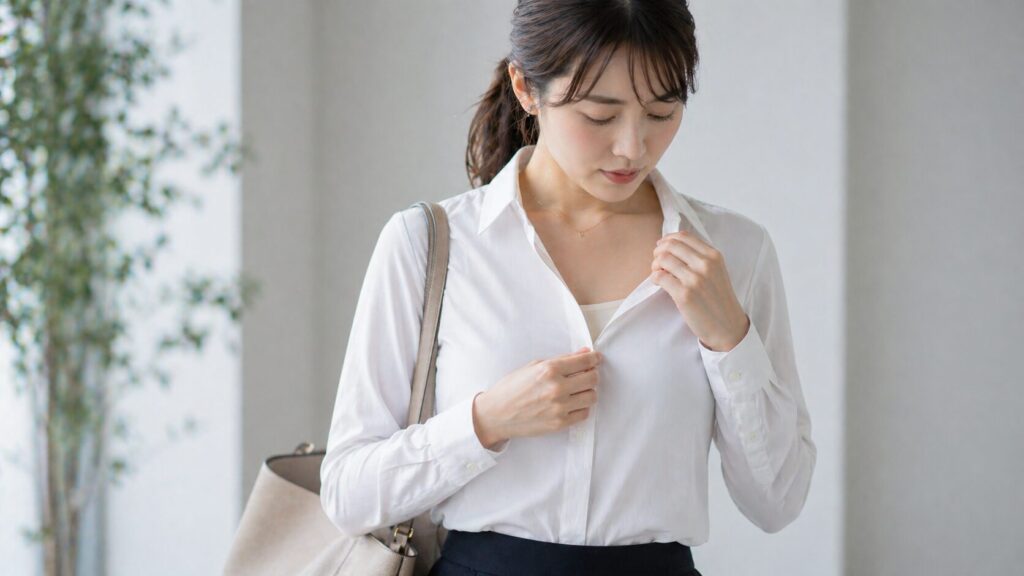 インナーが見えない工夫