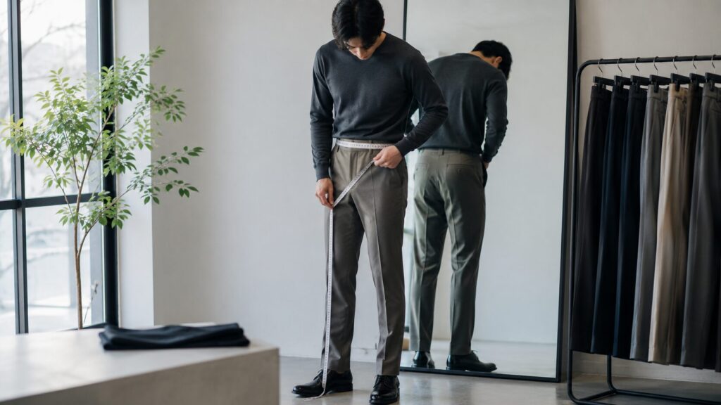 ウエストと股下の測り方