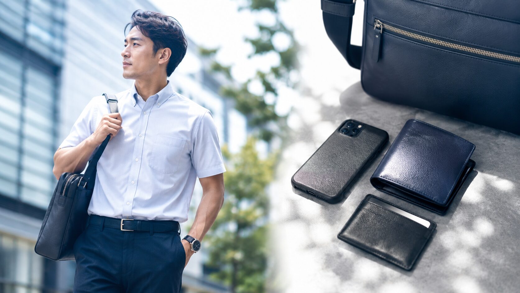 クールビズでスマホと財布を快適収納する方法