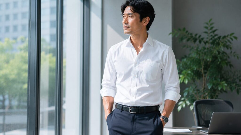 クールビズの白シャツはダサいを卒業