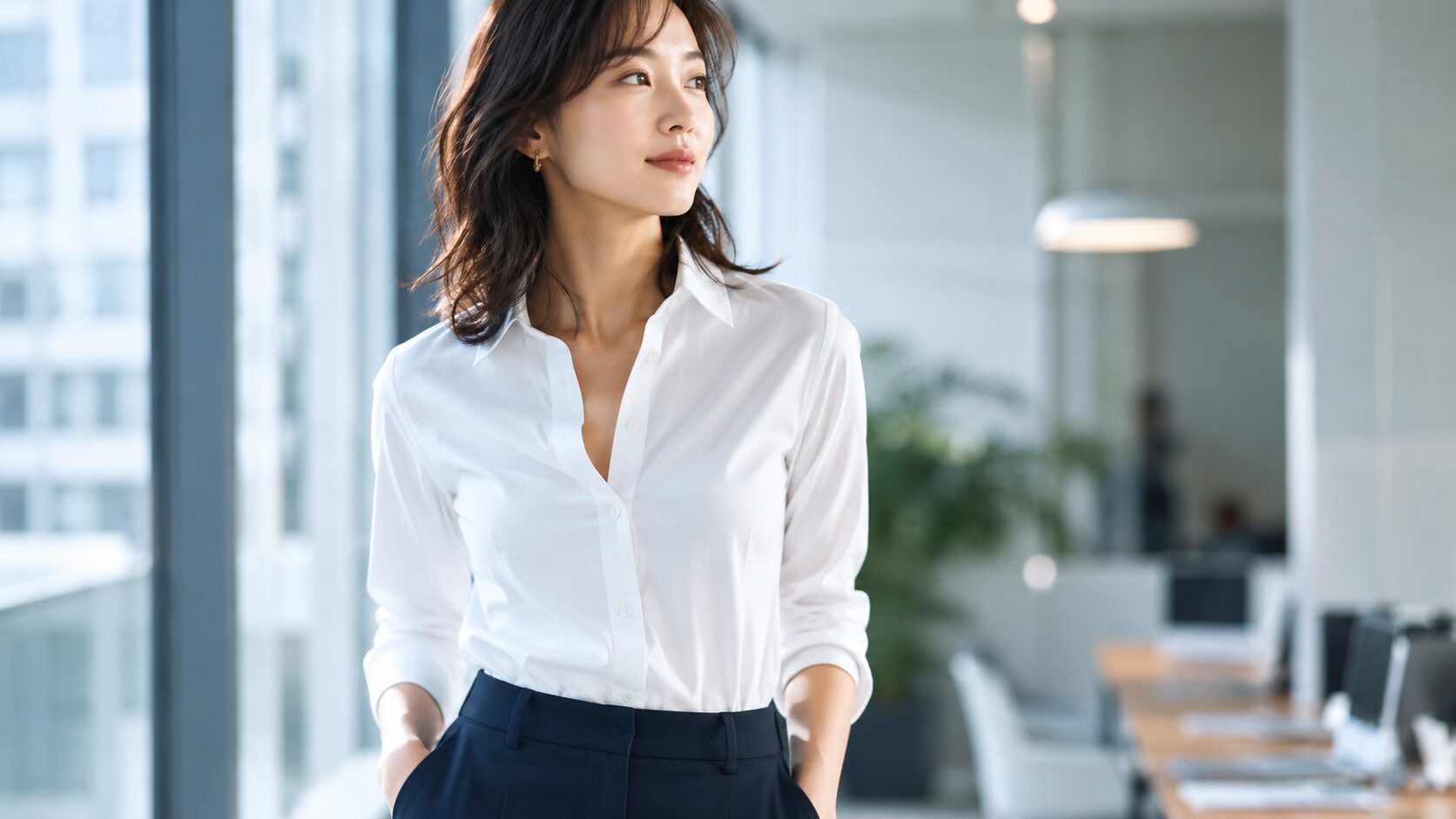 クールビズ女性シャツのボタンマナー完全解説