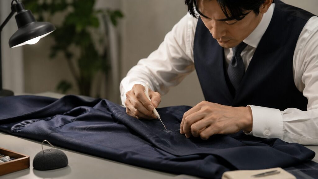 ネーム刺繍を取る方法