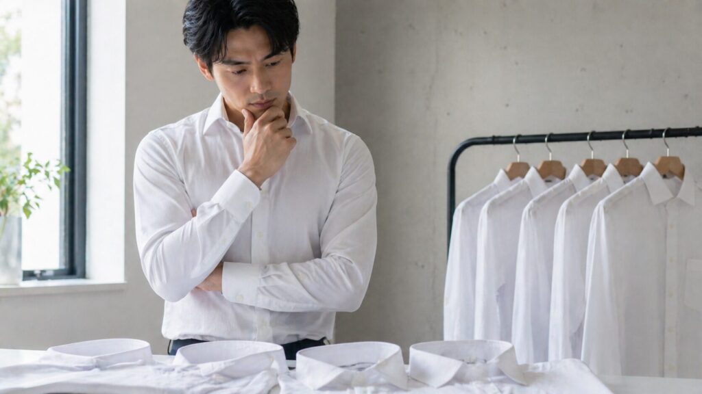 ワイシャツ首回り合わない既製品問題