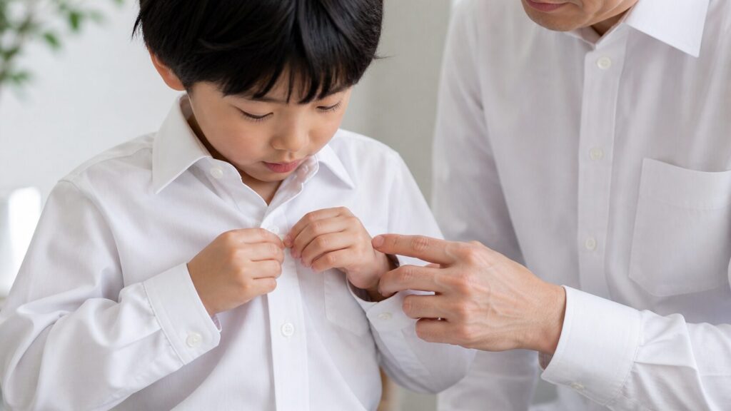 子供のボタン練習のコツ
