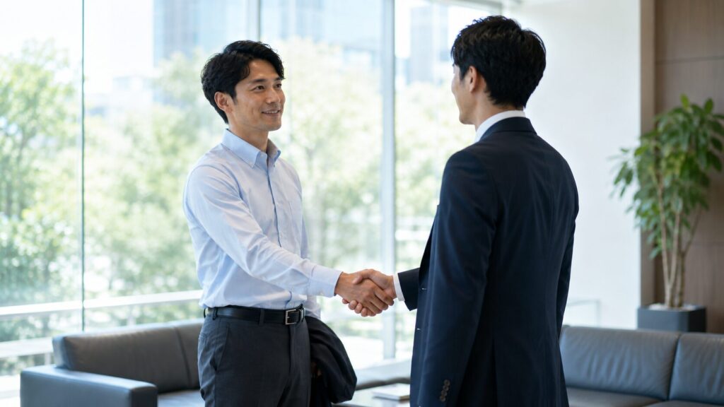 来客時のノーネクタイ基準