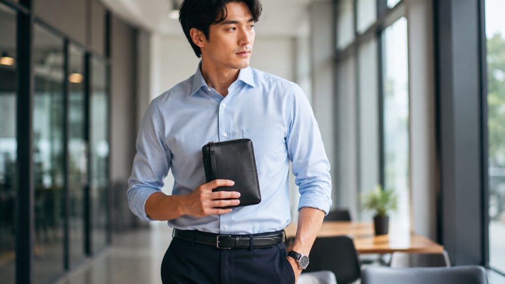 社内用スマホポーチが便利